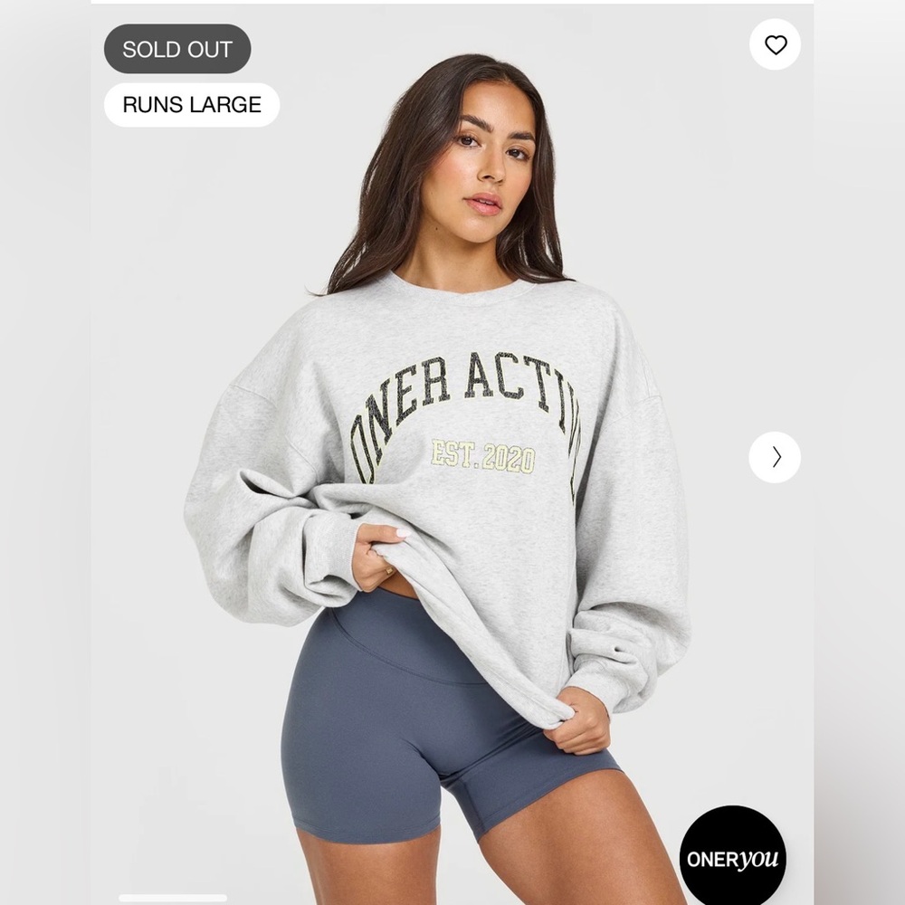 Oner Active Foundations Oversized Crewneck